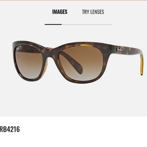 BROWN RAY-BANS MODEL CODE RB4216 710/T5 56-20
